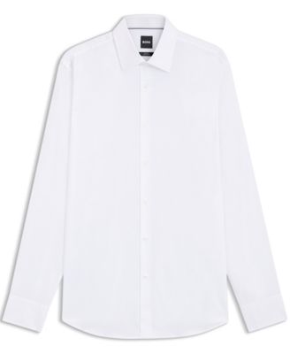 Men's Easy-Iron Slim-Fit Dress Shirt