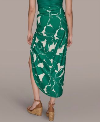 Donna Karan Women's Draped Side-Slit Sarong Skirt