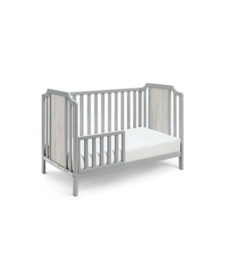 3in1 Convertible Island Crib Traditional Contemporary Style Dual Tone Finish for Baby Nursery