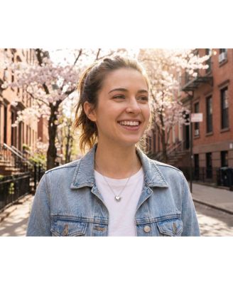 Whimsical Devil Horns Heart Shape Pendant Necklace