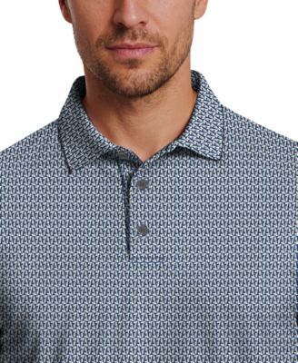 Men's Micro Print Golf Polo Shirt