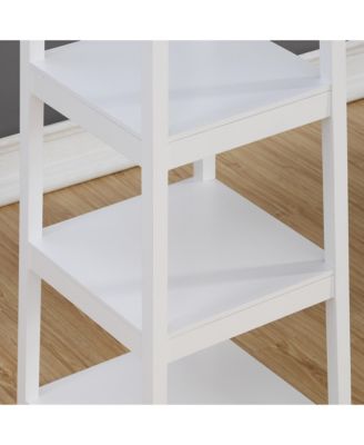 Trapezoid Coat Rack with 3-Tier Storage Shelves, Freestanding Hall Tree with Hooks, Industrial Style for Entryway, Living Room