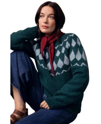 Women's Lofty Diamond Yoke Sweater