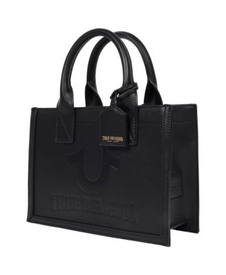 Debossed Logo Modern Tote with Removable Shoulder Strap