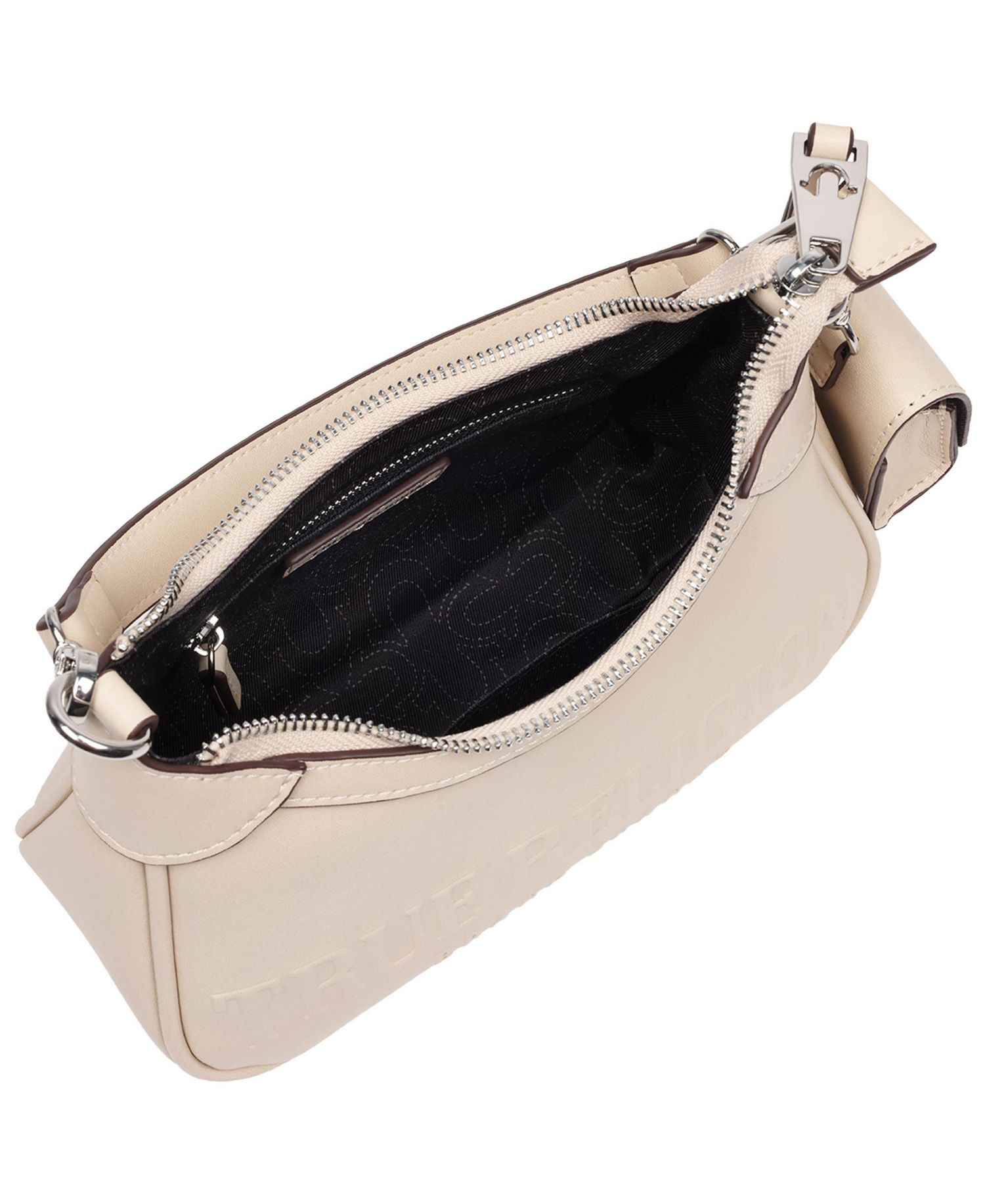 Women's Trapunto Logo Zip-Top Hobo