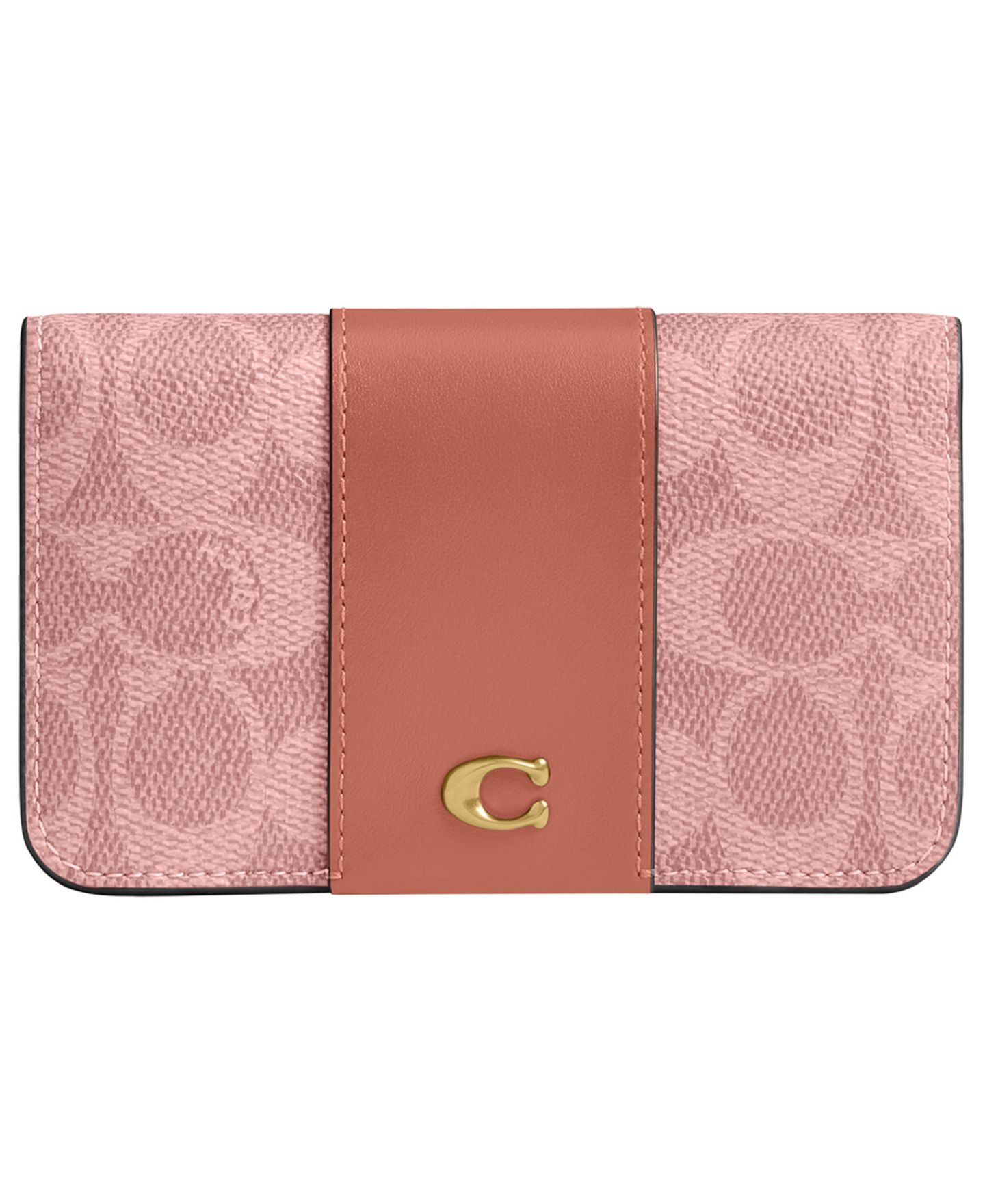 Женский кошелёк Coach Essential Mini Signature Canvas Slim Card Case — фото 1