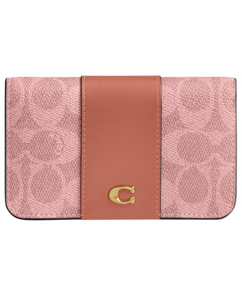 Женские COACH Essential Mini Signature Canvas Slim Card Case