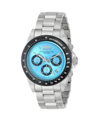 Men's 15589 Speedway Quartz Chronograph Light Blue Dial Watch