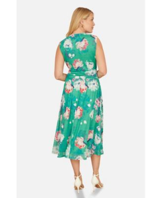 Women's Blossom Print Stretch Mesh Dress