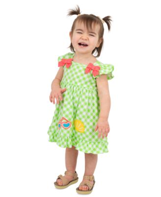 Baby Girls' Sleeveless Dress, Diaper Cover and Headband, 5-Piece Set  