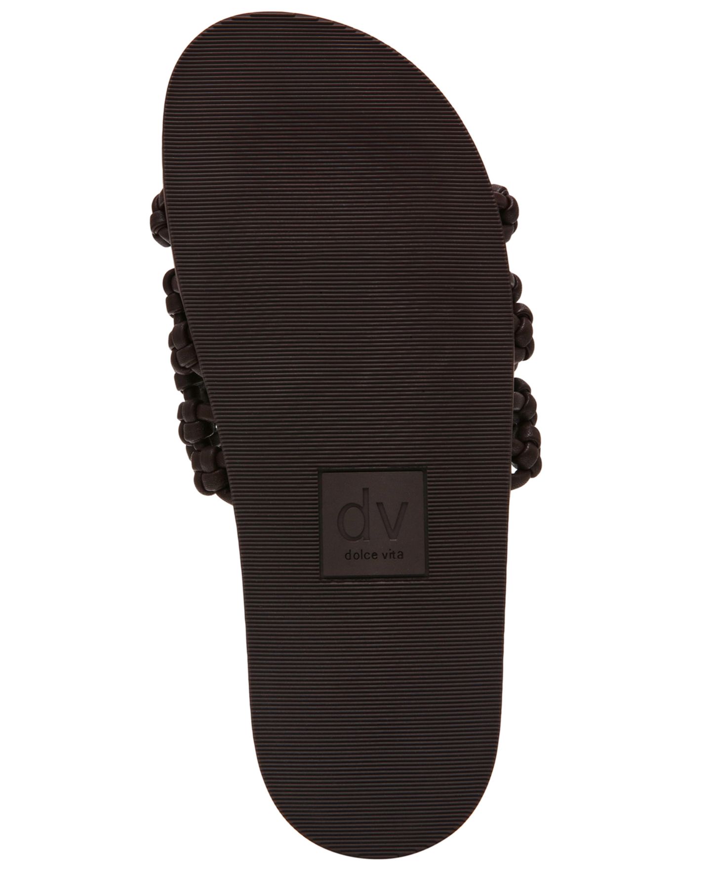 Женские сандалии DV Dolce Vita Galossa Woven Slide Flat, цвет: Коричневый — фото 5