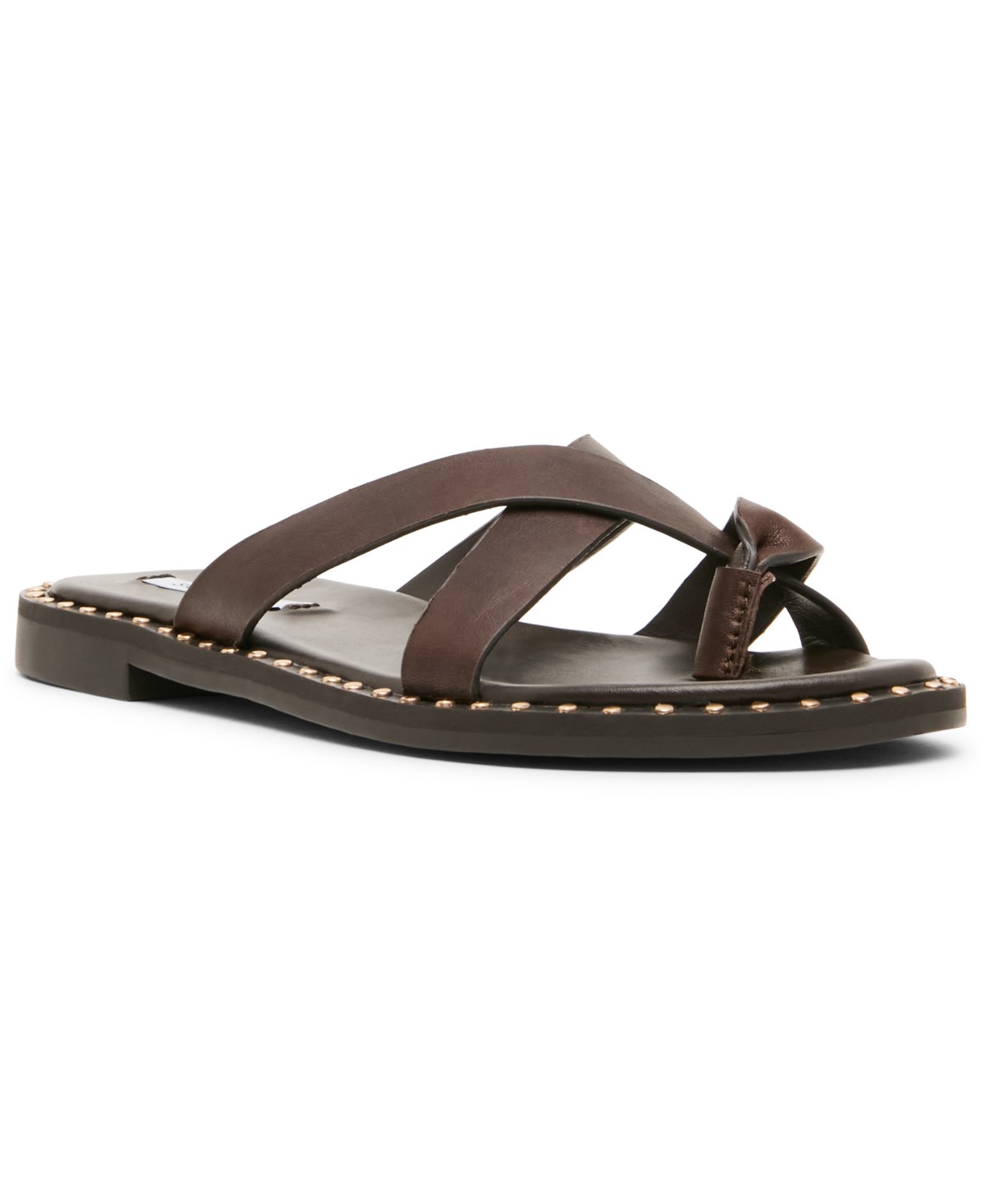 Женские Steve Madden Women's Brutus Studded Slip-On Slide Sandals — фото 1