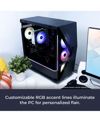 Slate SMA5N4601 Gaming Desktop Computer, AMD Ryzen 5 5500 3.6GHz, 16GB RAM, 1TB SSD, NVIDIA GeForce RTX 4060 8GB, Windows 11