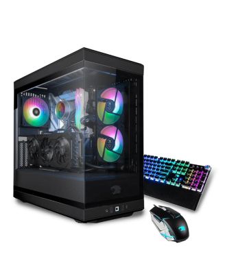 Y40BA7N5702 Liquid Cooled Gaming Desktop Computer, AMD Ryzen 7 7800X3D 4.2GHz, 32GB RAM, 2TB SSD, NVIDIA GeForce RTX 5070 12GB, Windows 11