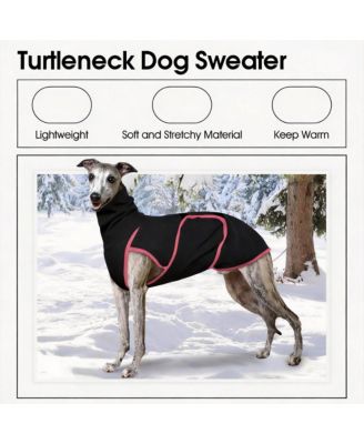 Soft Turtleneck Dog Anxiety Jacket for Cold Weather