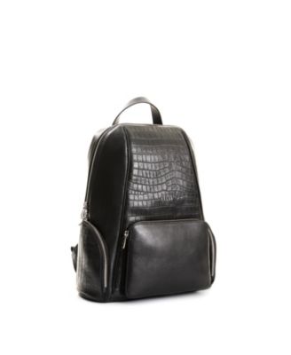Embossed Leather Backpack