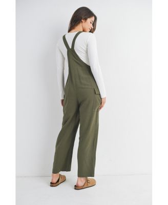 Maternity Straight Leg Adjustable Overalls