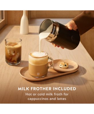 Vertuo Next Deluxe Coffee and Espresso Machine by De'Longhi, Chrome with Aeroccino Milk Frother