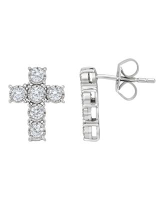 Lab Grown Diamond (1/2 ct. t.w.) Earrings in 10k White Gold