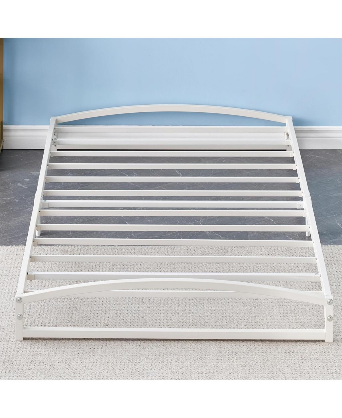 gaomon Twin 6 Inch Metal Platform Bed Frame - Steel Slats Low Profile No Box Spring