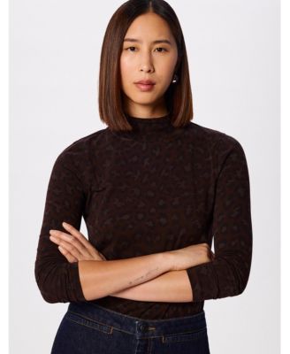 Women's Animal Roll Neck Top