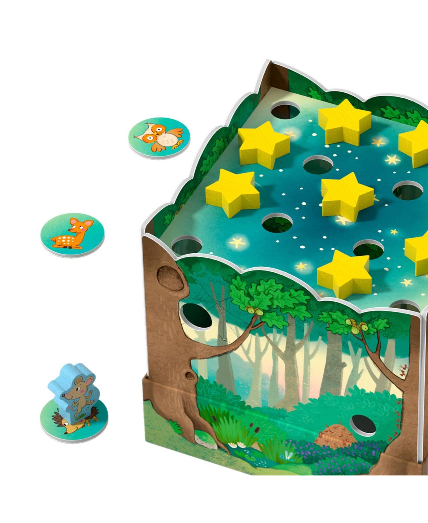 Детская настольная игра Haba Forest Friends 3D Matching & Memory Board Game, Ages 2+, цвет: Mutli — фото 4