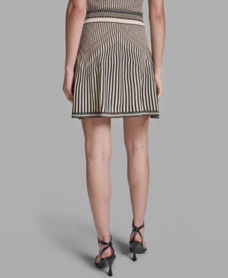 Women's Mix Pattern Sweater Skirt