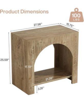 Nightstand with Storage, Large Bed Side Table for Bedroom, 1PCS