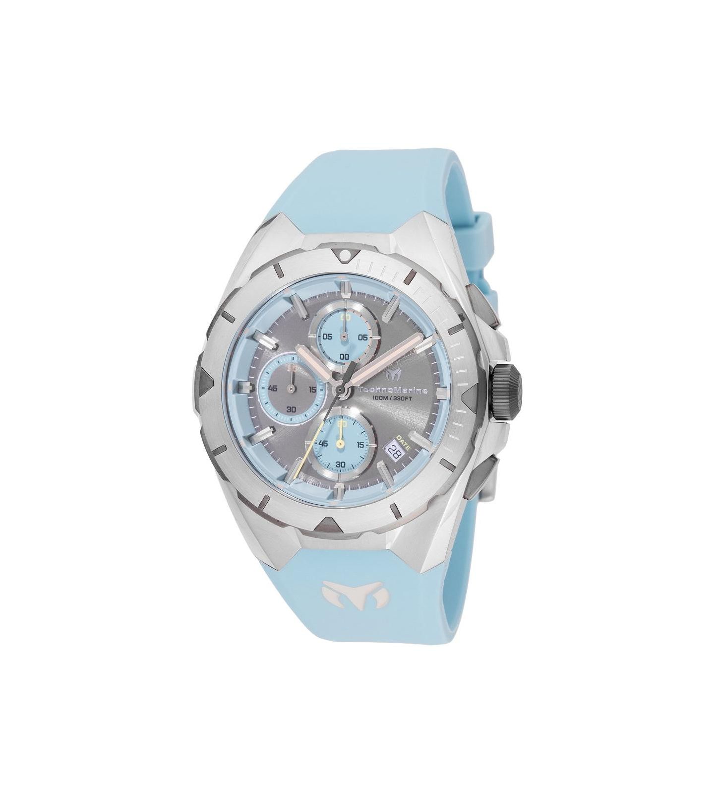 Мужские часы TechnoMarine TM-318137 Ocean Quartz VD57 Greyish Dial, цвет: Синий — фото 1