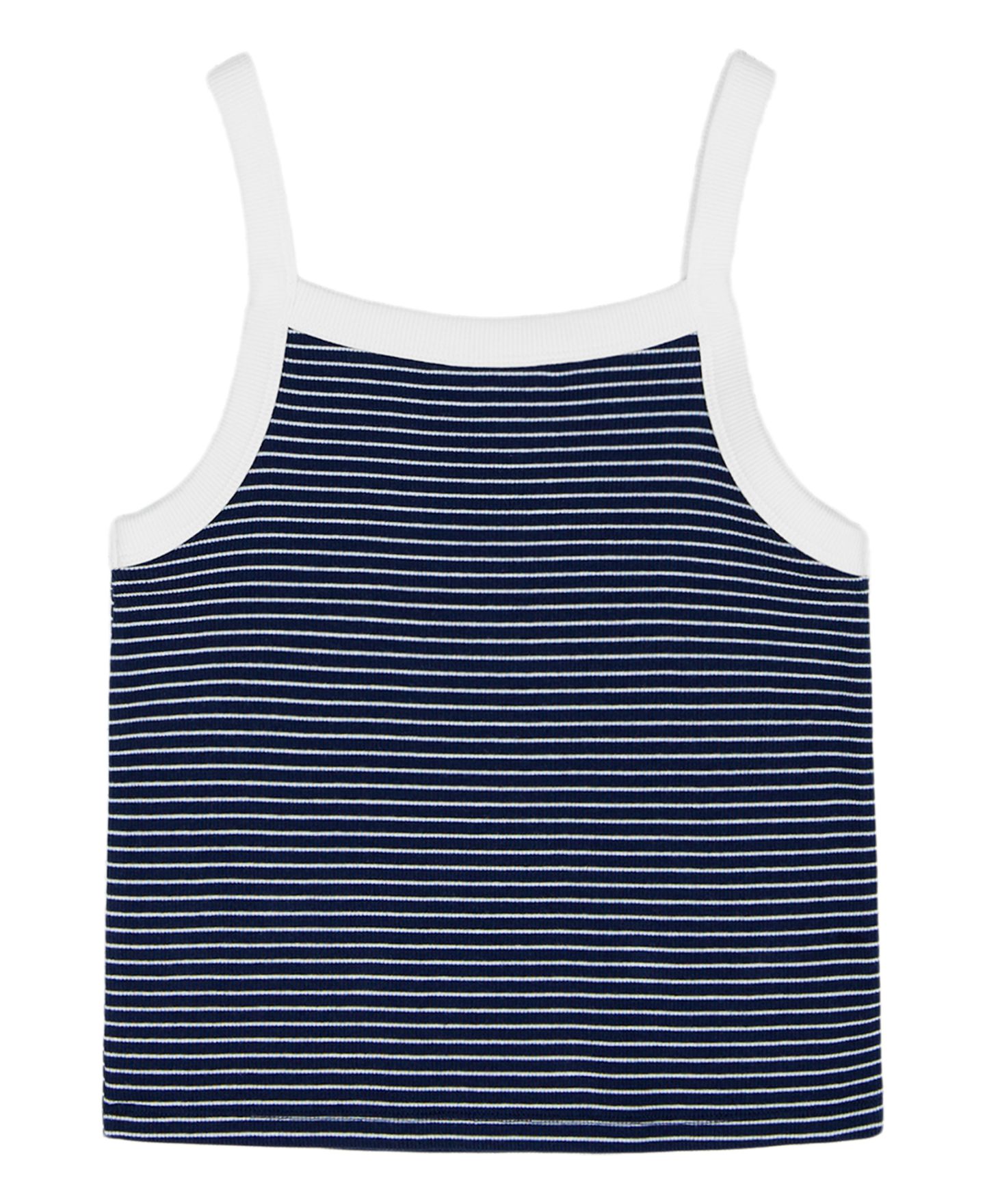 Топ Tommy Hilfiger Sleeveless Stripe для девочек, цвет: Тёмно-синий — фото 2