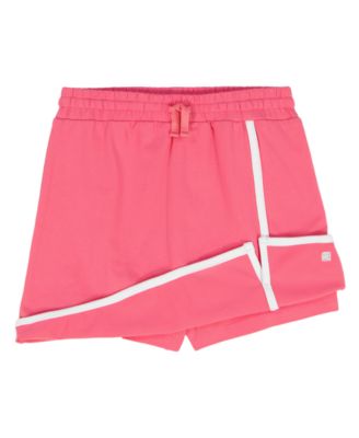 Girls' 7-16 Smocked Waist Tennis Polo Skort