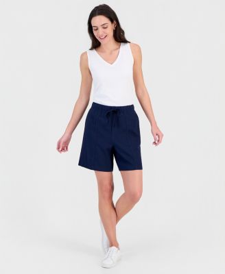 Women's Pull-On Linen Shorts
