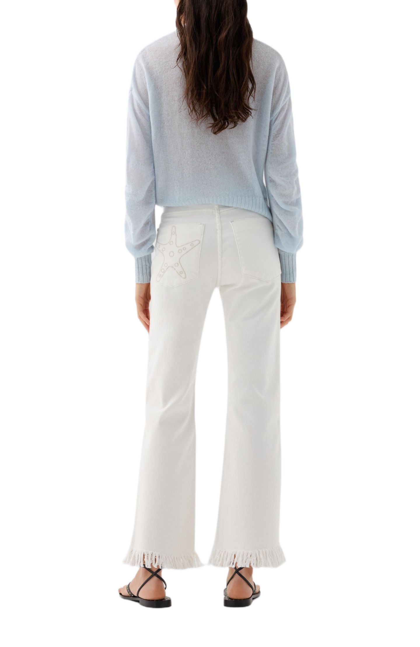 Женские брюки Scalpers Rivet Shell Denim, цвет: Offwhite — фото 2