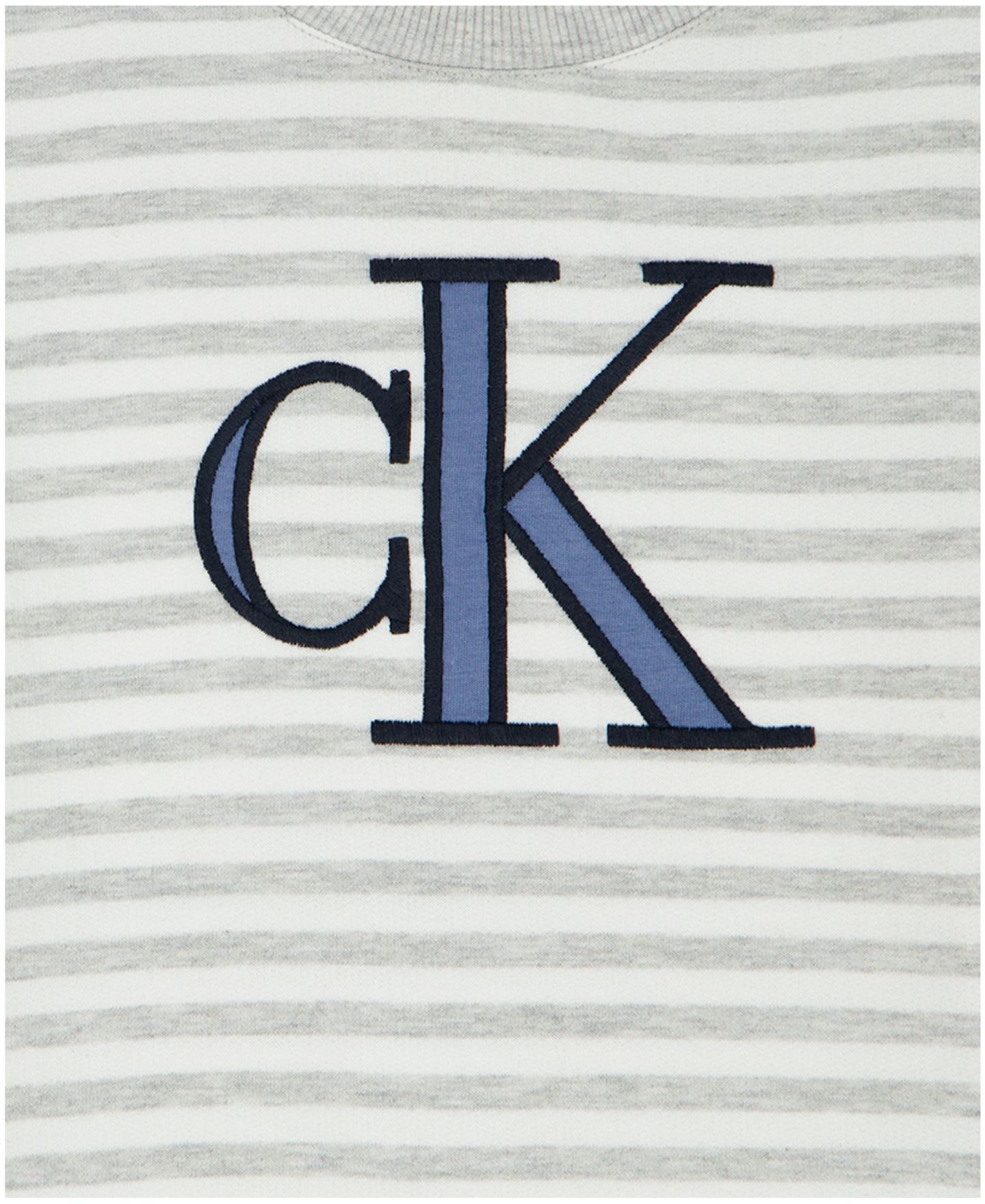 Детский комплект Calvin Klein: полосатая футболка Relaxed и шорты-карго из футера, 2T-7, цвет: Серый — фото 9