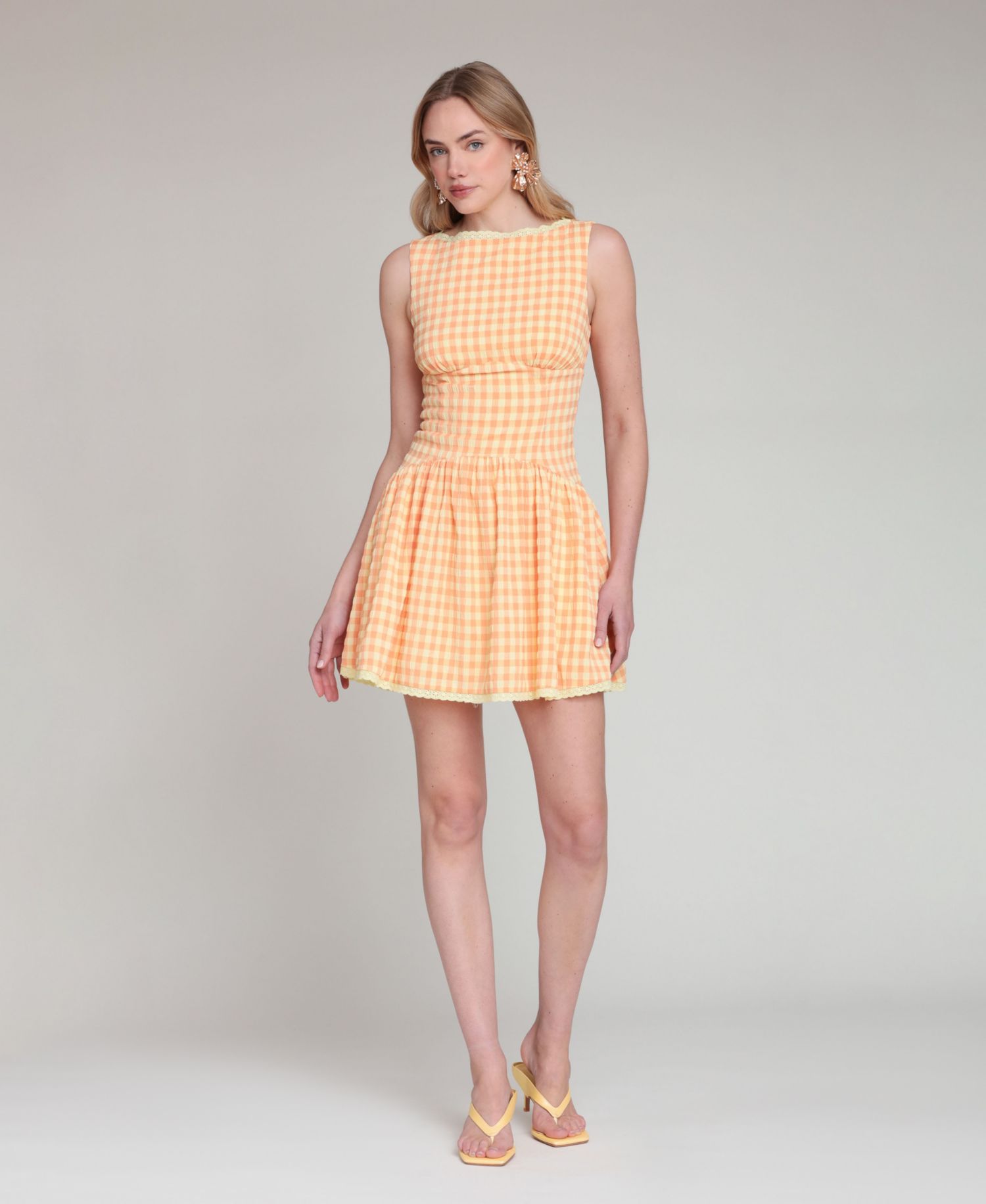 Women's Sleeveless Boat Neck Dress