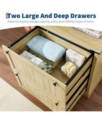 Farmhouse File Cabinets with 2 Drawers,30 in File Cabinets with Hanging File Folders for A4/Letter/Legal Size Documents