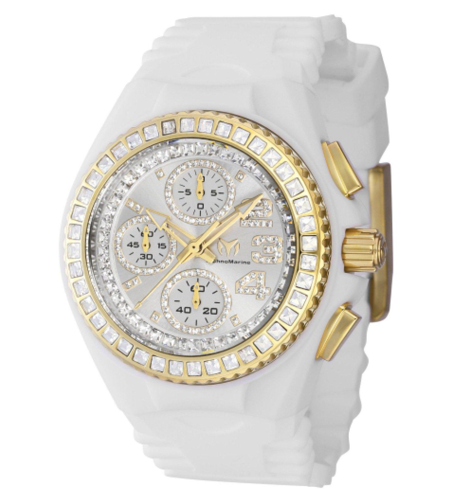 Женские часы TechnoMarine TM-121198 Cruise Quartz Chronograph Silver Dial, цвет: Синий — фото 3