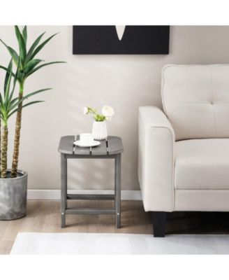 Outdoor Weather Resistant Side Table for Patio and Garden