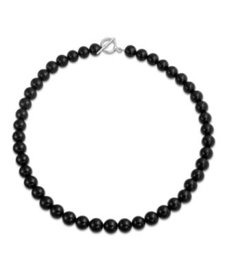 Semi-Precious Natural Onyx Stone 10MM Bead Strand Collar Necklace 16Inch