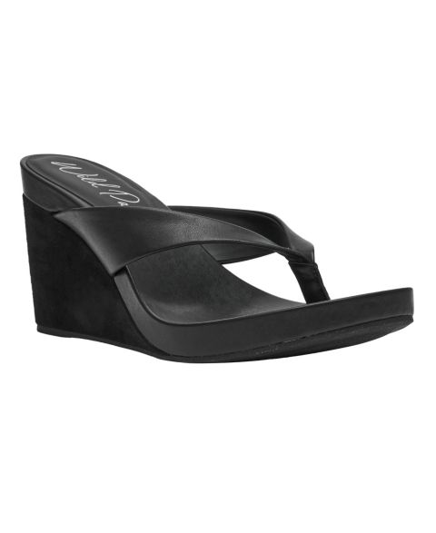 Женские сандалии Wild Pair Estelaa Wedge Heel, цвет: Чёрный