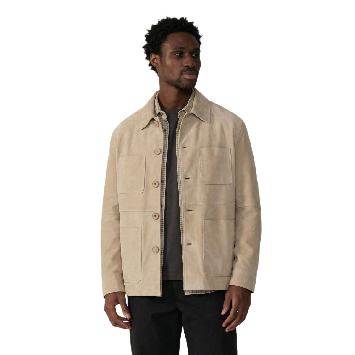 Furniq Uk Men's Beckett Suede Chore Jacket