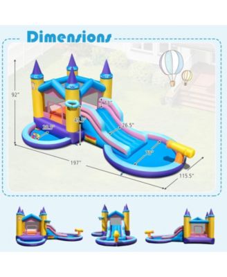 6 in 1 Inflatable Kids Water Park for Yard