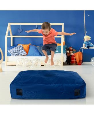 47 x 35.5 Inch Crash Pad Sensory Mat with Foam Blocks and Washable Cover