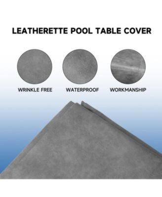  Russet Heavy Duty Leatherette Pool Table Covers, Waterproof & Tearproof Cover for Pool Table