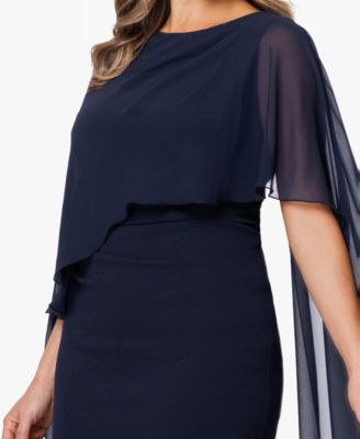 Plus Size Crew Neck Sheath Gown
