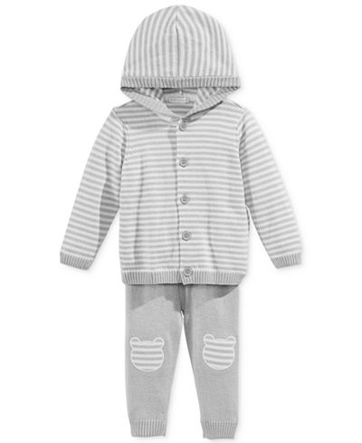 First Impressions Baby Boys' 2-Pc. Stripe Hoodie & Pants Set, Only at Macy's