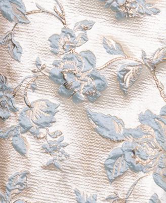  Petite One-Shoulder Jacquard Gown