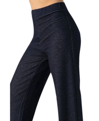 Women's Ribbed Wide-Leg Pants