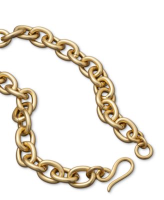 New York Gold-Tone Drama Link Collar Necklace