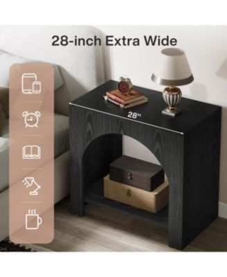 Nightstand with Storage, Large Bed Side Table for Bedroom, 1PCS